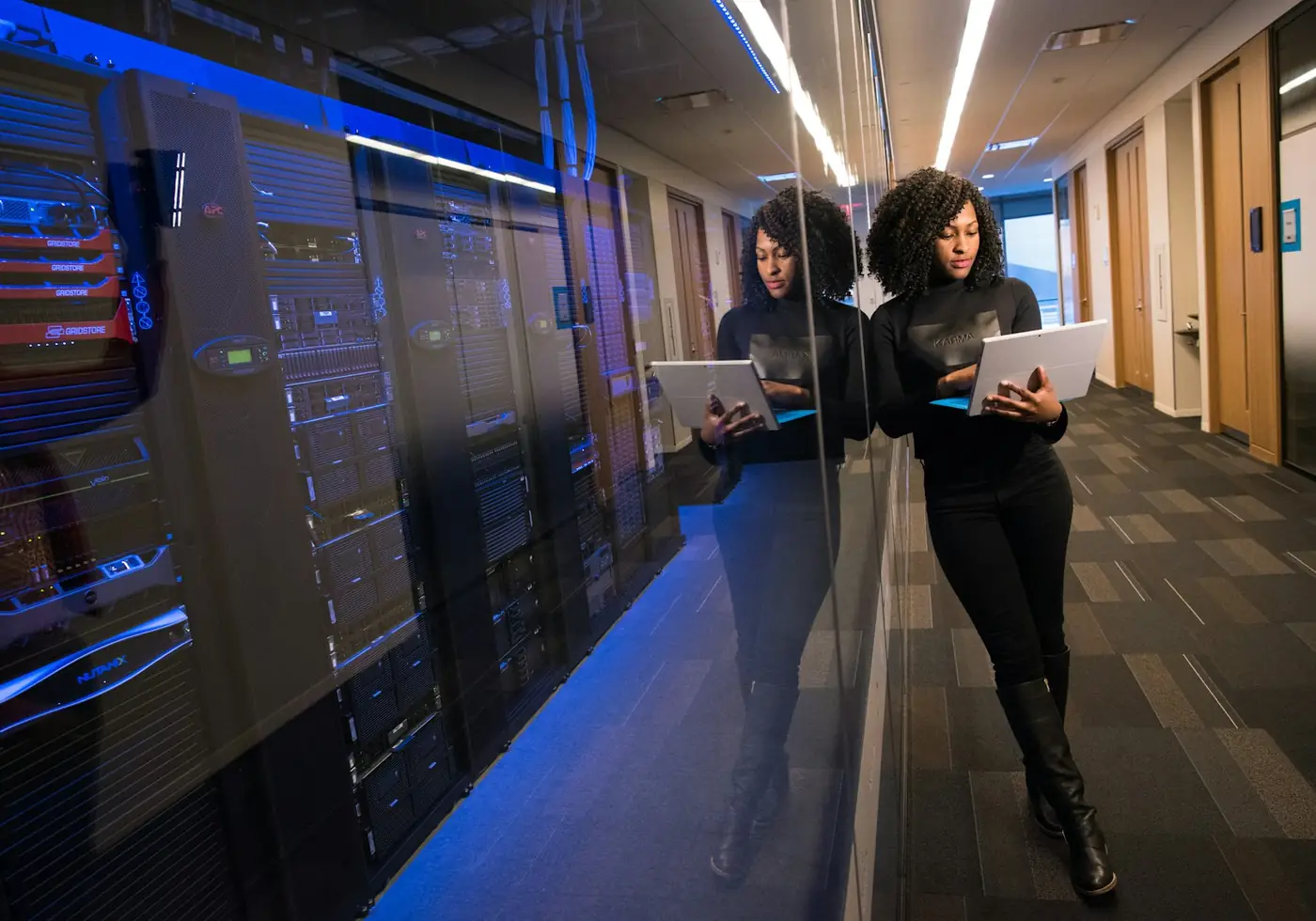 Enterprise security operations centre with monitoring dashboards