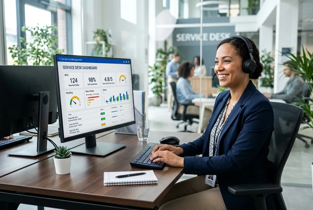 ParagonIT service desk specialist managing IT support tickets and providing user assistance for Australian organisations