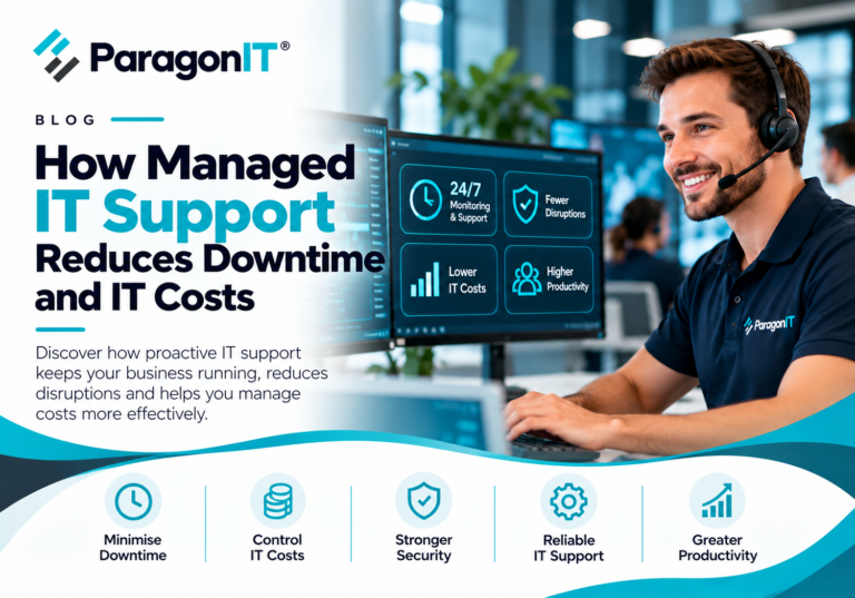 How managed it support reduces downtime and costs - paragon it - melbourne sydney brisbane canberra adelaide australia